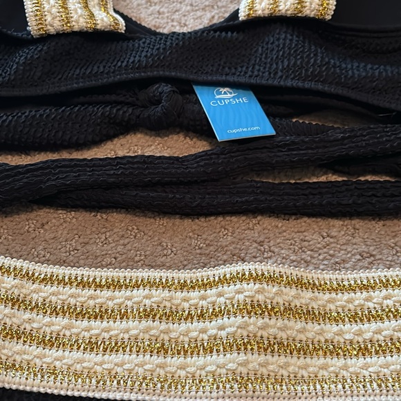 NWT Cupshe black swimsuit - Picture 8 of 10